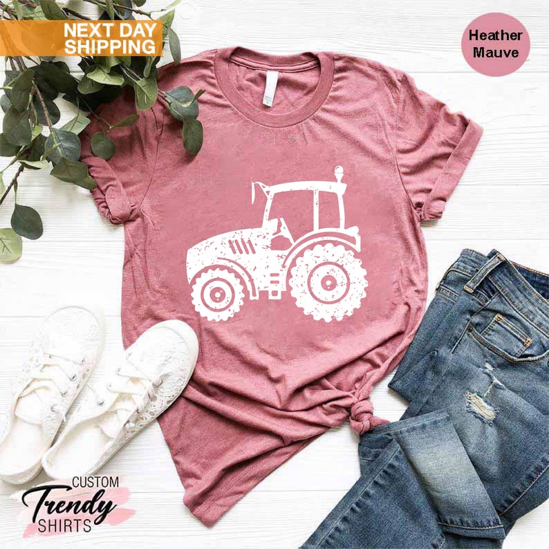 Tractor Shirt, Gift for Farmer, Farmer Shirt for Men, Mens Farming Shirt, Tractor Lover Gift, Tractor Gifts, Farming Shirts, Farm Family Tee image 9