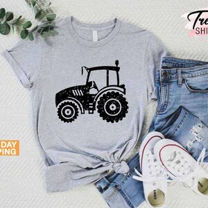 Tractor Shirt, Gift for Farmer, Farmer Shirt for Men, Mens Farming Shirt, Tractor Lover Gift, Tractor Gifts, Farming Shirts, Farm Family Tee image 3