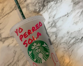 Bad bunny Starbucks ,conejo malo cup, bad bunny tumbler cup , bad bunny gift , bad bunny merch, yo perreo sola