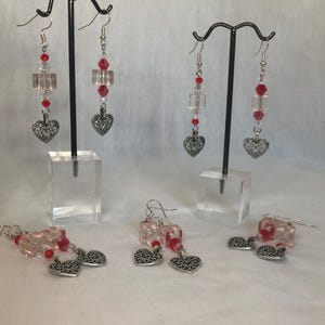 mismatch valentine heart earrings