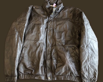 Eddie Bauer Leather Jacket - Etsy Australia