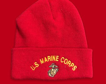 Marine Corps Beanie/ Vintage Skull Cap 