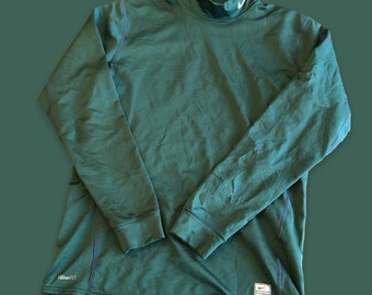 Vintage Nike Mock Neck/ Athletic Wear/ Pine Green/ Earth Tones XL T140