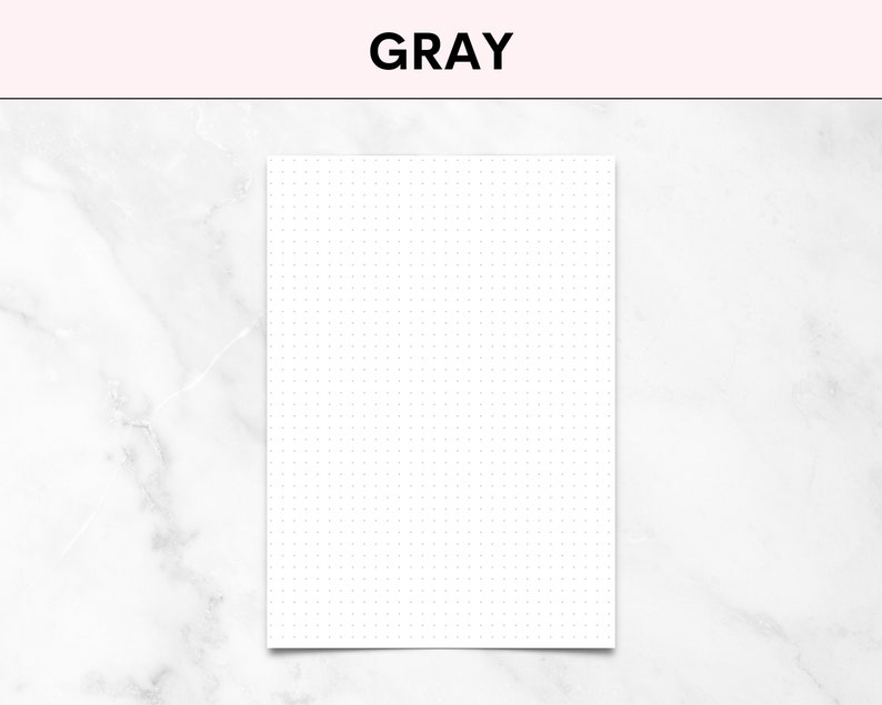 Printable Dot Grid Paper Note Taking Paper A5 Paper Grid - Etsy