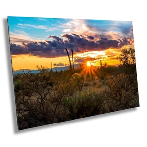 Sonoran Desert Sunset Print: Tucson Mountain Park Landscape Wall Art
