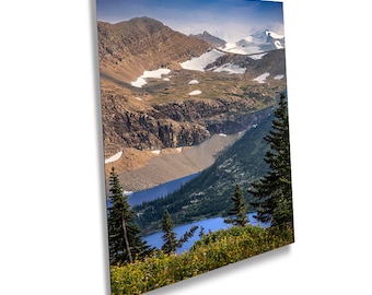 Glacier National Park Print: Montana Mountain Lake Scenic Wall Art