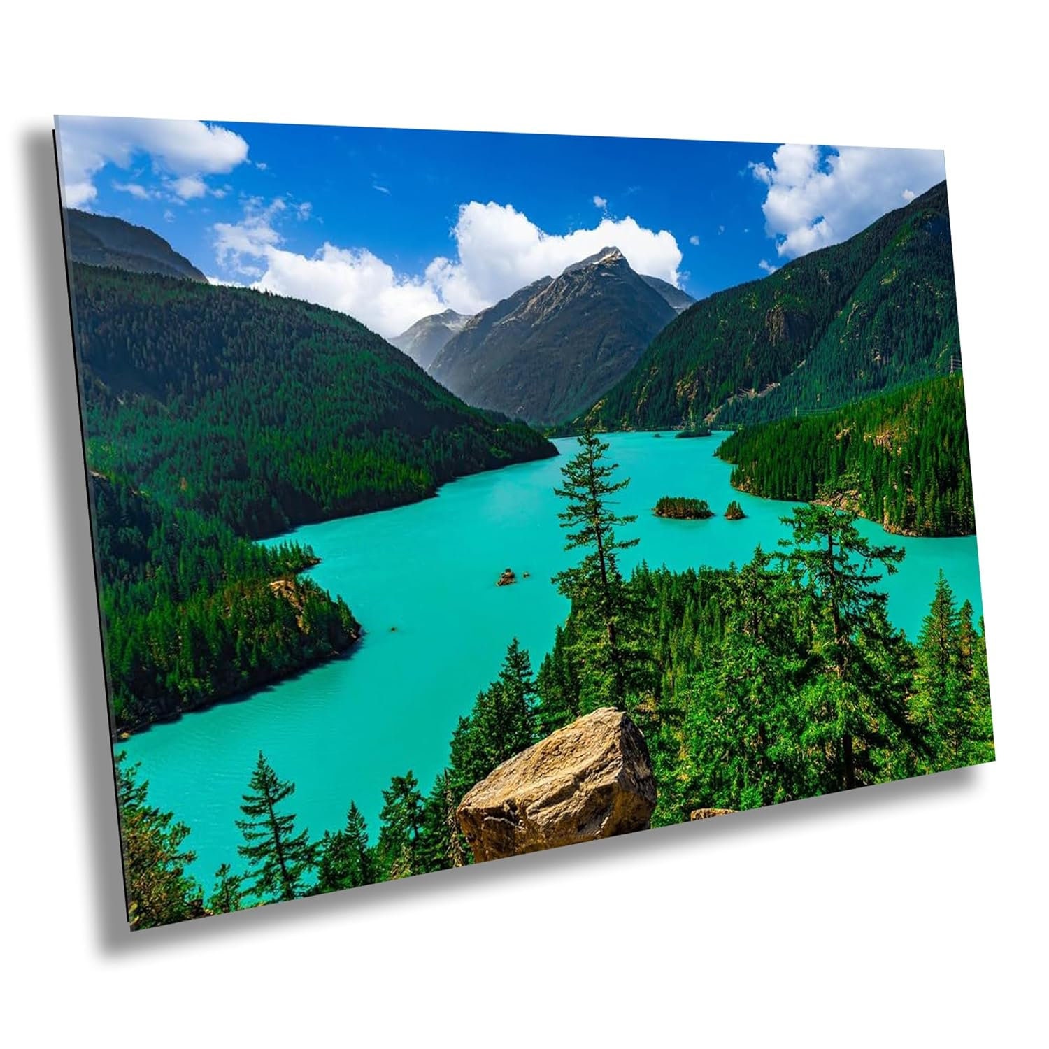 Untamed Wilderness: Diablo Lake North Cascades National Park  Wall Art Print Washington Photography Nature Aluminum/Acrylic/Metal/Canvas