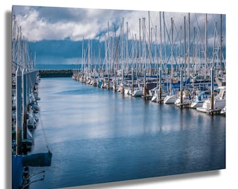 Seattle Nautical Print: Shilshole Bay Marina, Puget Sound Photography