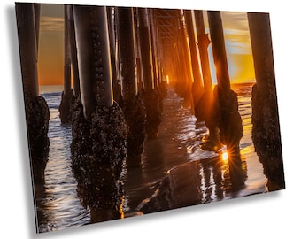 Oceanside Pier Sunset Print: California Seascape Wall Art