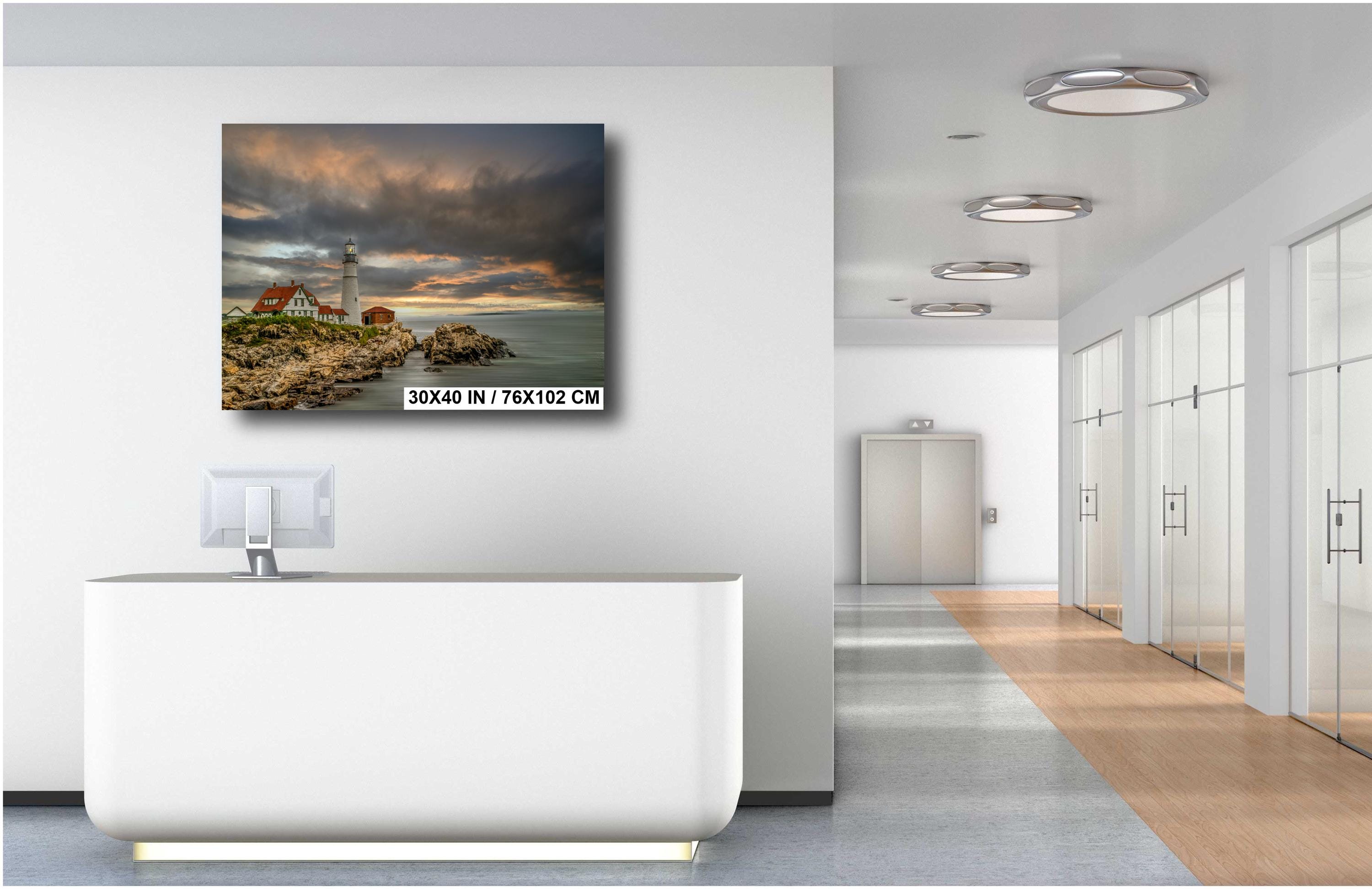 Portland Head Light Lighthouse Print: Maine Nautical Wall Art - Etsy