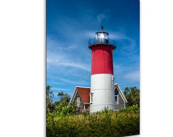Nauset Lighthouse Print: Cape Cod Nautical Wall Art