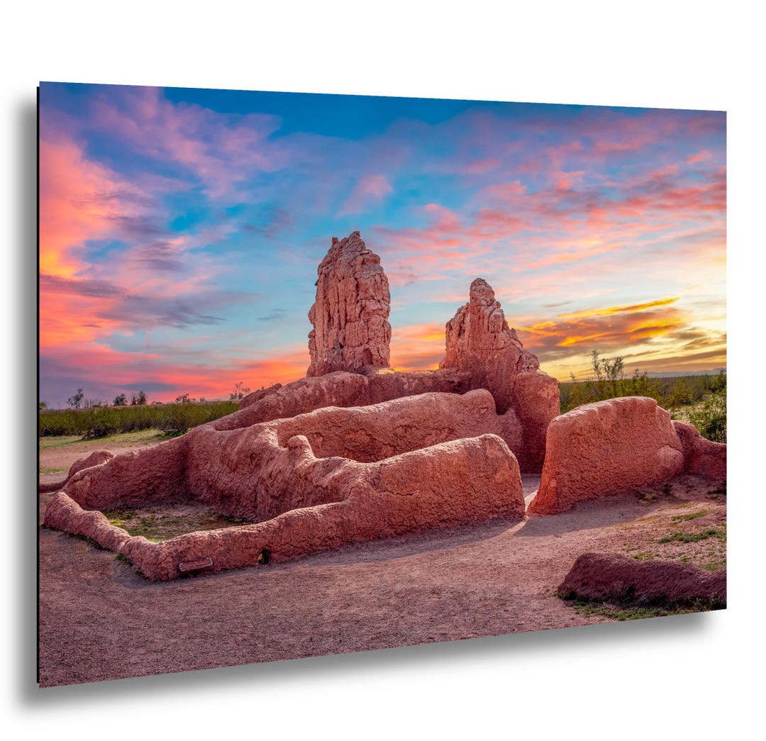Casa Grande Ruins National Monument At Sunset Coolidge Arizona casa-grande-ruins-national-monument-at-sunset-coolidge-arizona