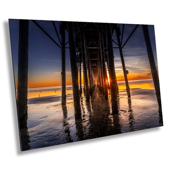 Oceanside Pier Sunset Photography: California Seascape Wall Art