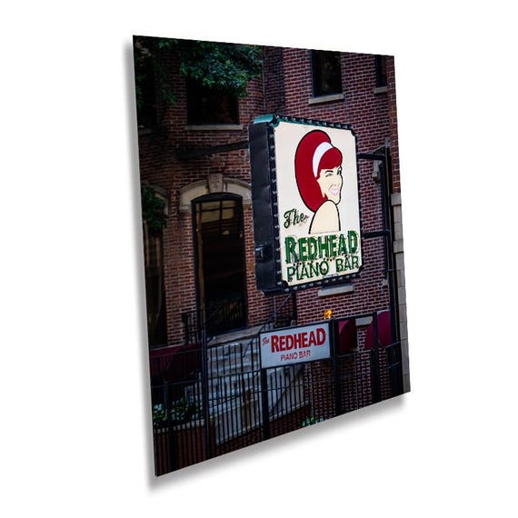 Redhead Piano Bar Chicago: Iconic Nightlife Sign Photography Wall Art