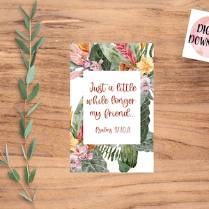 Freund Ermutigungskarte - Nur ein bisschen länger - Digitaler Download - JW Geschenke - JW Grußkarten