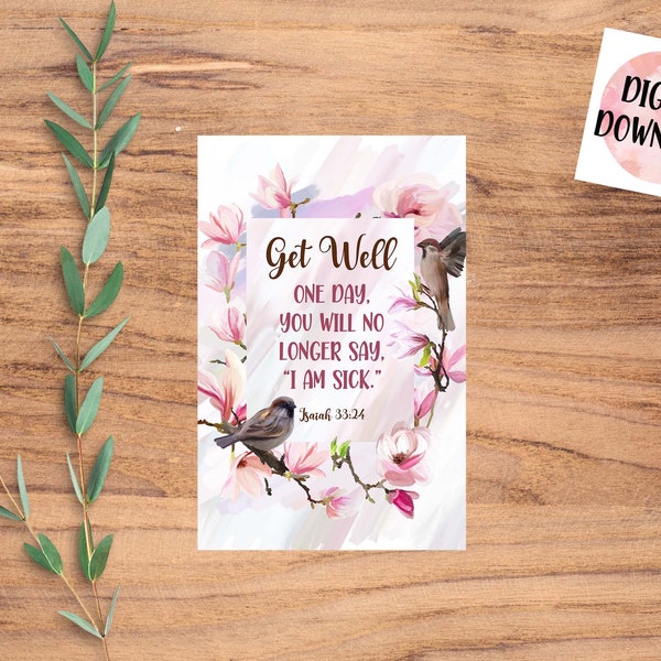 Get Well - Encouragement Card - Digital Download -JW Gifts - JW Greeting Cards