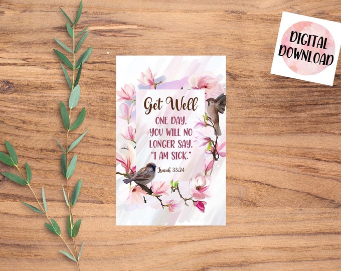 Get Well Soon Card, Hand Drawn Sheep, Encouragement Card, Thinking of ...