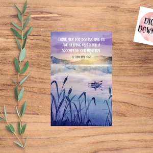 Pioneer School Instructor Appreciation Card - Thank You Card - Digital Download - JW Gifts - JW Greeting Cards