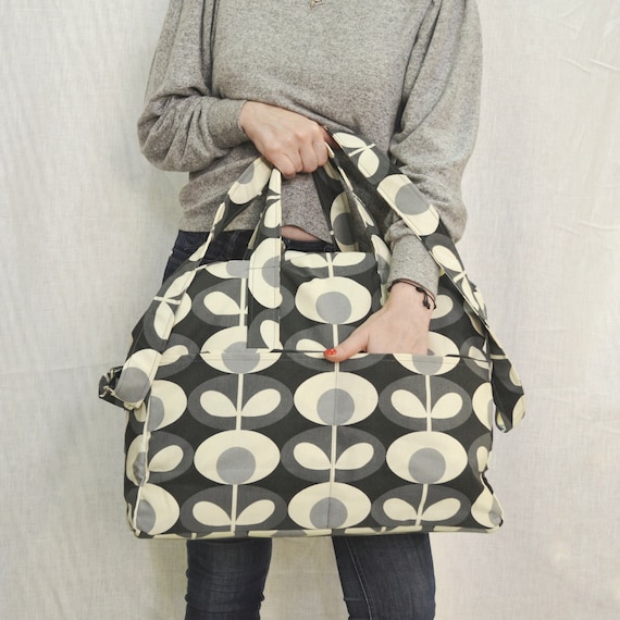Orla Kiely Fabric Weekend Bag/ Duffle Bag/ Shoulder Bag Etsy