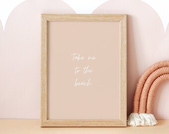 Tan Beachy Printable, Beachy Wall Art, Trendy Beach Art, Beach Wall Art, Tan Beach Printable, Boho Beach Wall Art, DIGITAL DOWNLOAD