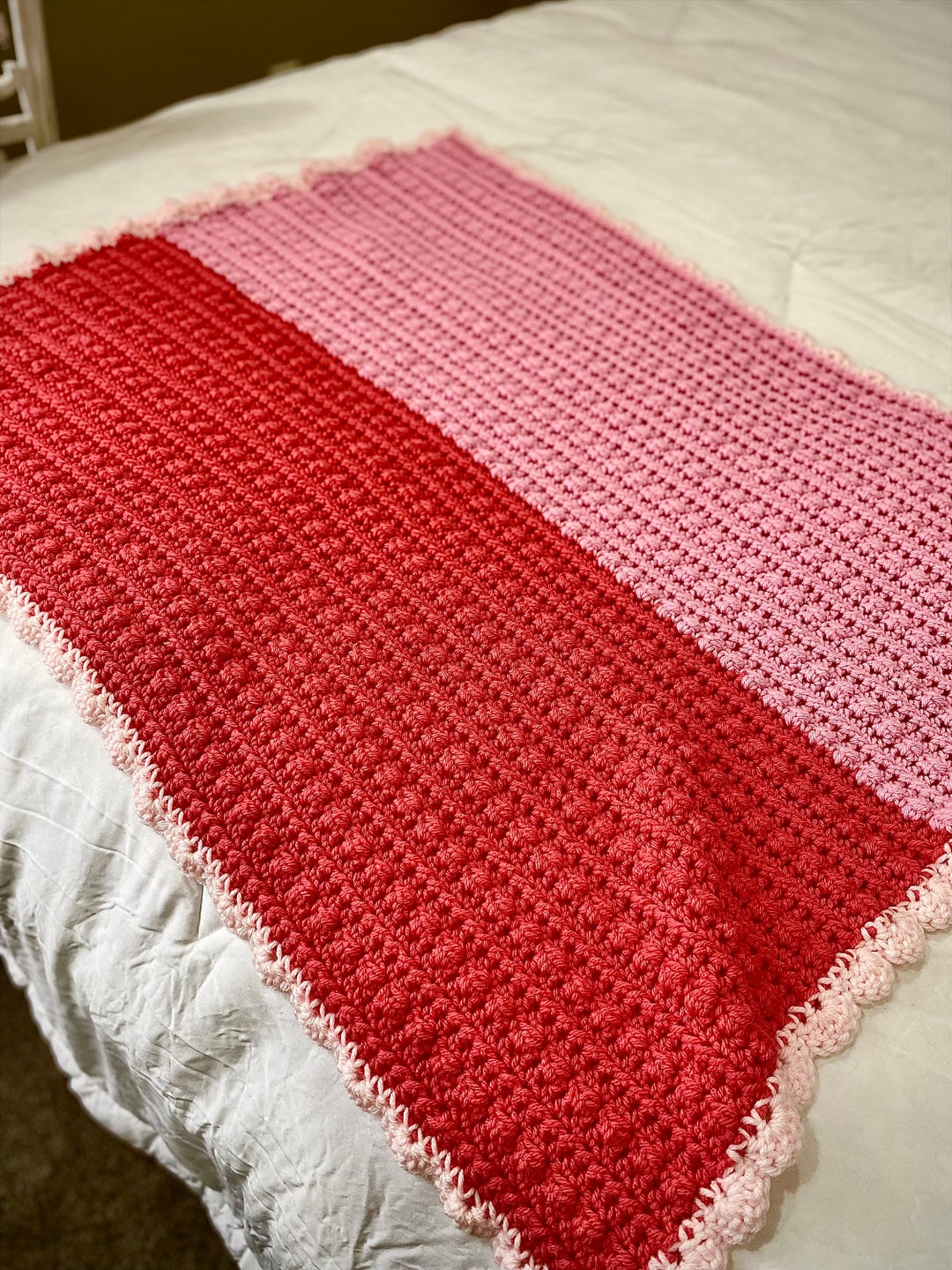 Pink Blanket, Crochet Baby Blanket , Handmade Baby Blanket, Baby Girl