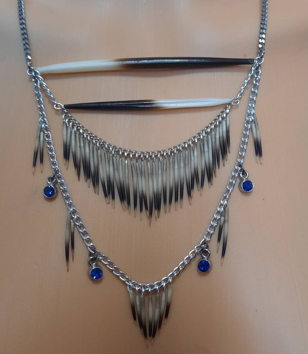 Porcupine Quill Chevron Necklace, Quill Necklace, Breastplate Porcupine  Necklace, Quill Jewelry, Rare Delicate Earthy Southwestern Necklace - Etsy