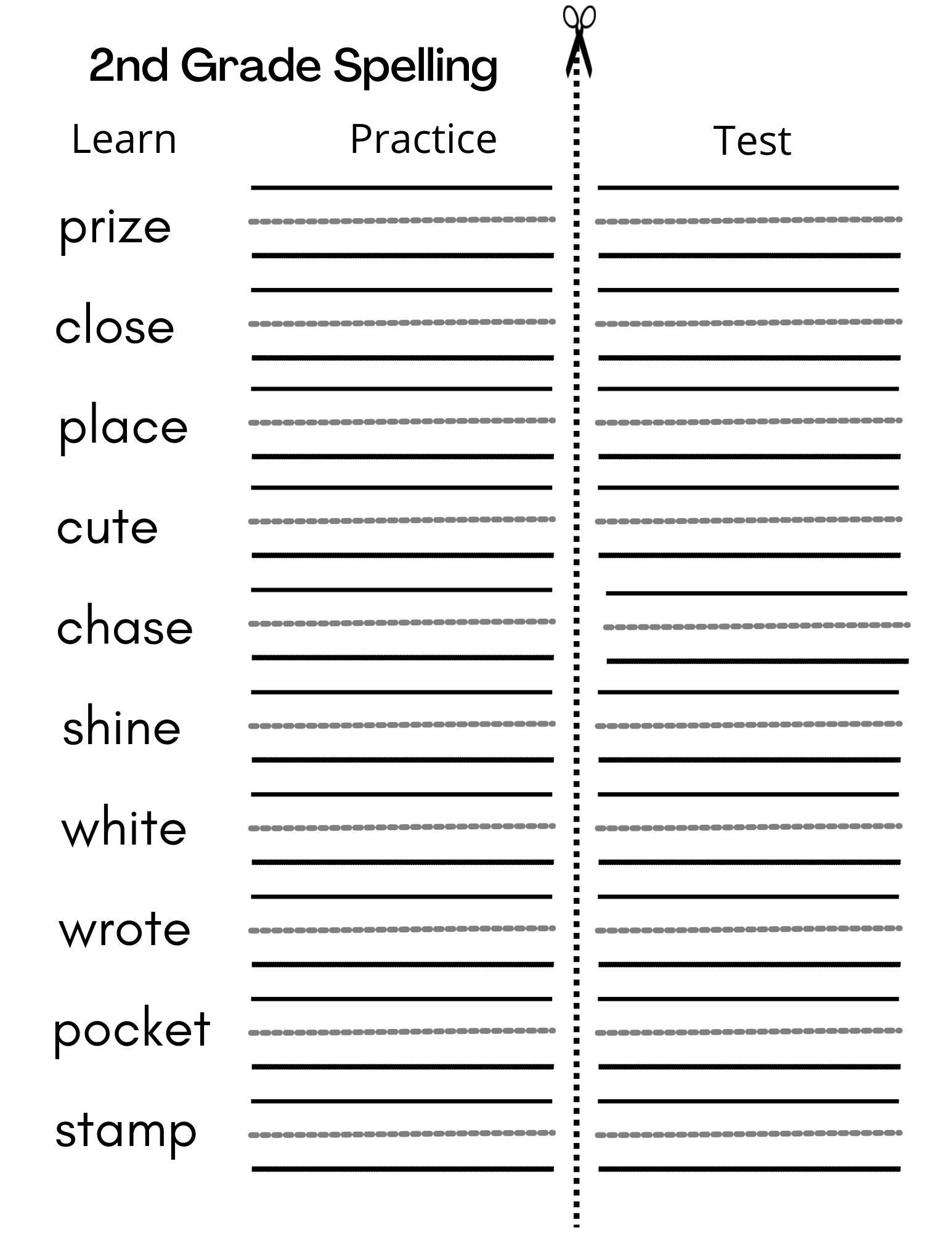 8-printable-second-grade-writing-spelling-worksheets-spelling-test-etsy