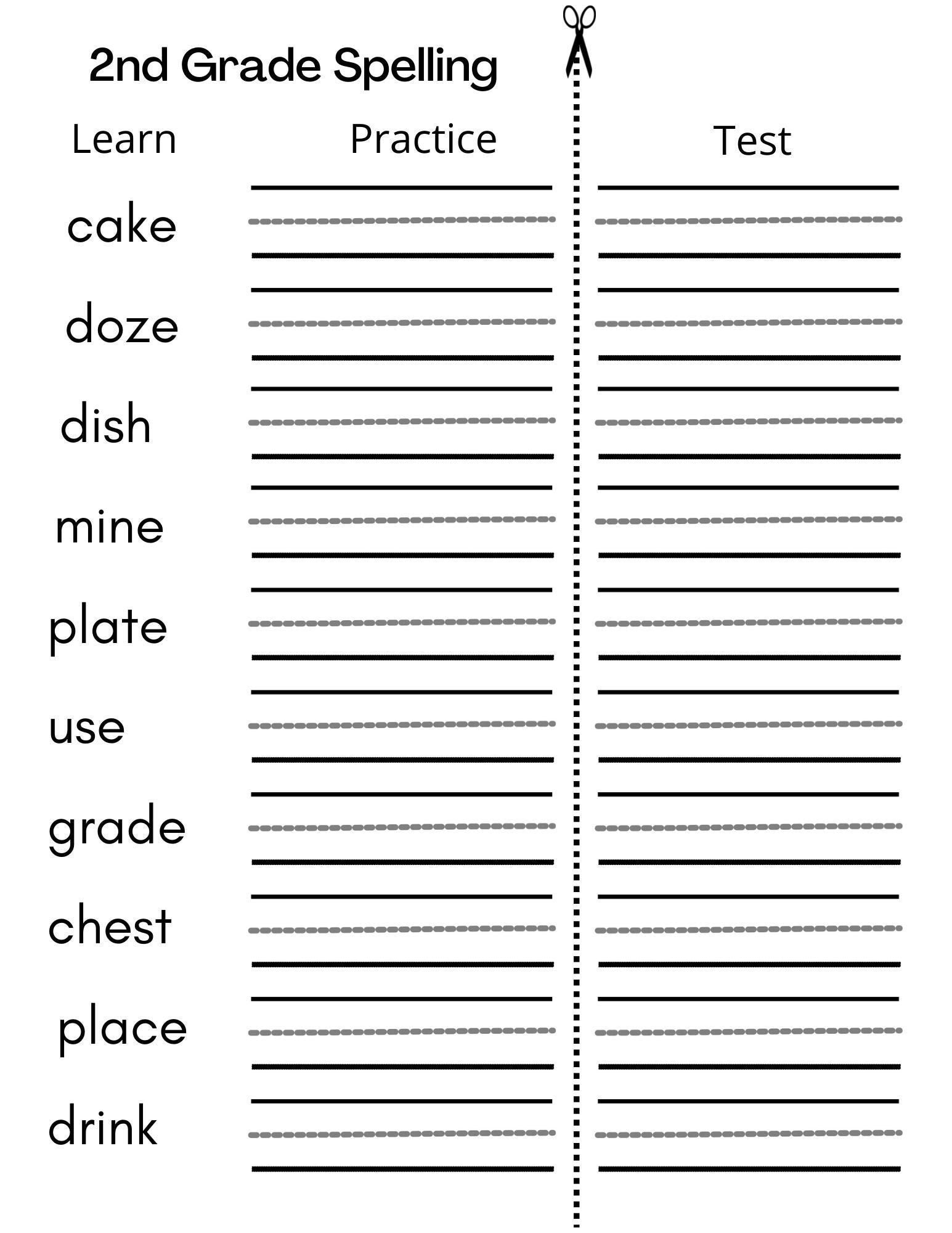 2nd Grade Handwriting Worksheets