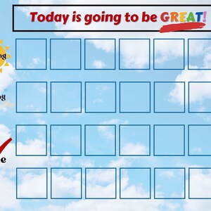Printable Kids Daily Responsibilities Chart, Daily Routine, Chore Chart ...