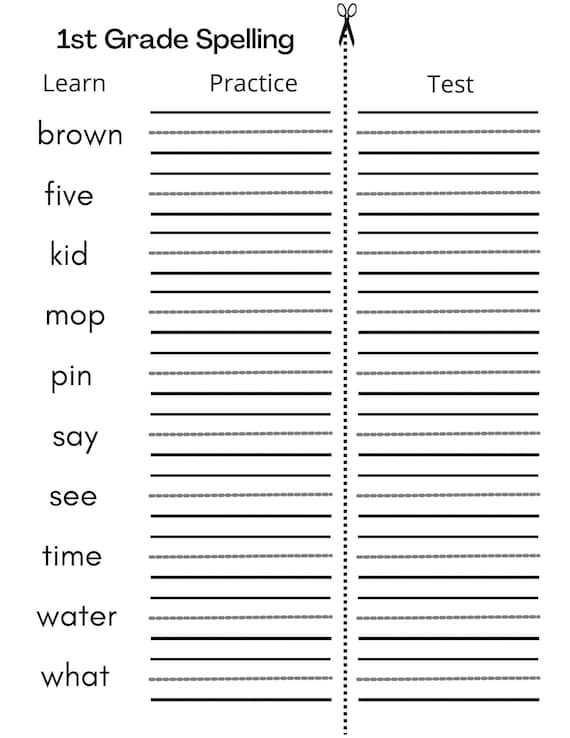 Printable 1st Grade Writing Practice