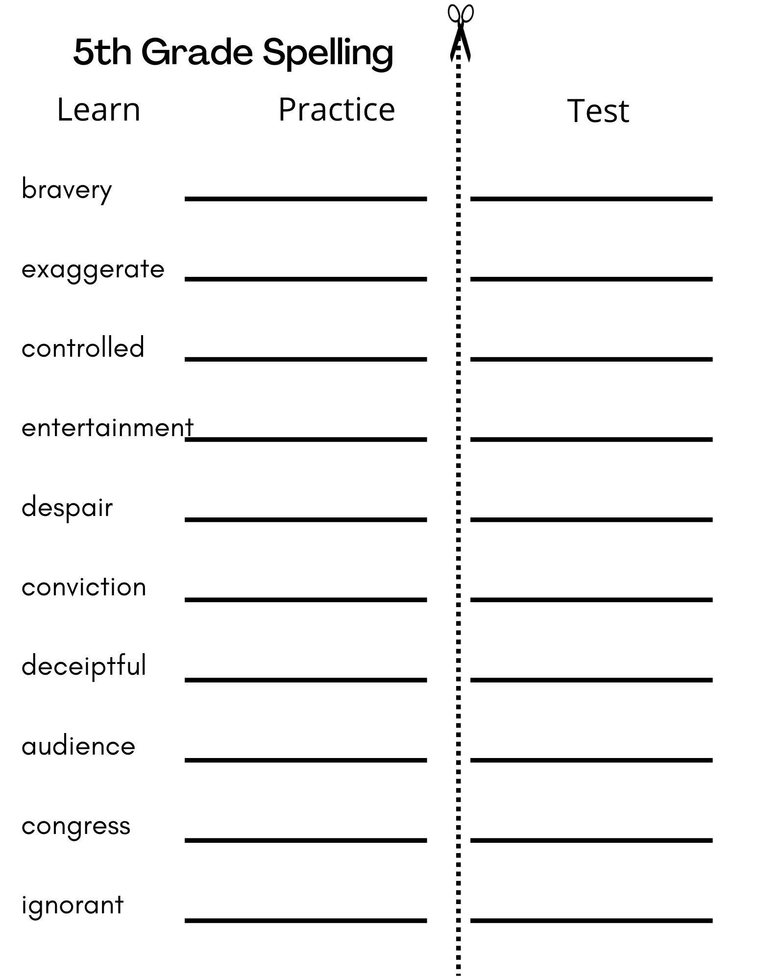 10-printable-fifth-grade-spelling-writing-spelling-test-etsy