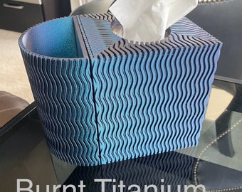 Tissue Box Cover with Detachable Side Waste Can