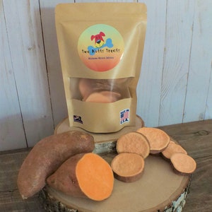 SWEET POTATO Dog TREATS | Gluten Free Freeze-Dried Yam Treats for Dogs