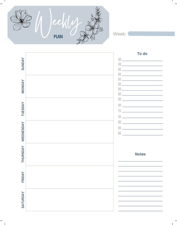 Printable Daily to Do List | Etsy