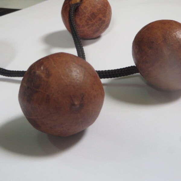 Aslatua Set of 2 Calabash Musical Instrument Kushka Authentic Single Hand Percussion African Shaker Medium 6" Gift Ideas Handmade in Ghana