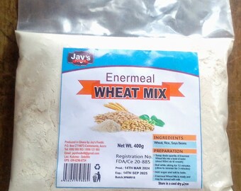 Wheat Mix, Wheat Mix 400g, Wheat Porridge, Wheat Rice & Soya Beans Mix, Organic Wheat, Made in Ghana