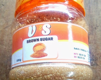 V & S Brown Sugar, Brown Sugar 500g, Brown Sugar, Product Of Ghana