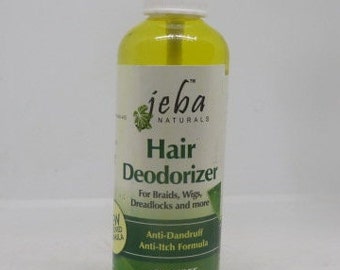 JEBA Naturals Hair Deodorizer For Braids Wig Locs and More Anti-Dandruff Anti-Itch OIL FREE Hair Deodorizer 120ml Product of Ghana