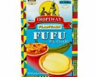 Farine de fufu de plantain Tropiway, Fufu de plantain, Farine de plantain, Farine de fufu, Mélange de fufu, Tropiway Fufu, Farine de plantain Tropiway, Produits du Ghana