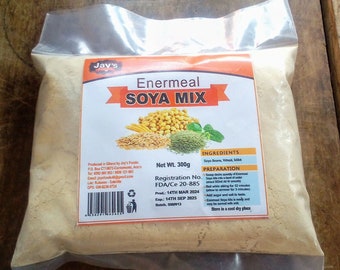 Mélange de soja, mélange de soja 300 g, blé de soja et millet, mélange de soja biologique, mélange de céréales de soja, mélange de graines de soja, fabriqué au Ghana