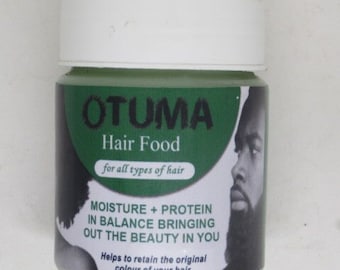 OTUMA Hair Food Moisture & Protein In Balance Bringing Out The Beauty In You Retain Original Colour of Hair All Hair Types 100g