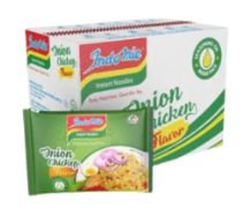 Nouilles Indomie au poulet et à l'oignon, nouilles Indomie, boîte de 70 g Paquet de 40 Nouilles Indomie Naija, poulet à l'oignon Indomie, nigérian INDOMIE image 1