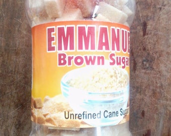 Emmanuel Brown Sugar Cubes, Unrefined Cane Sugar 800g, Brown Sugar Cubes, Unrefined Cane Sugar Cubes, Product Of Ghana