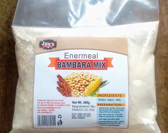 Mélange bambara, mélange bambara 300 g, maïs bambara sorgho, mélange bambara biologique, mélange de céréales bambara, fabriqué au Ghana