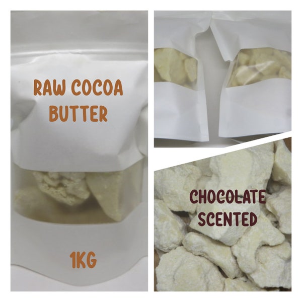 Ghanaian Cocoa Butter, Raw Cocoa Butter, Organic Cocoa Butter, Premium Cocoa Body Butter, Hair Body Formulators, Chocolatey Butter Free2Ship