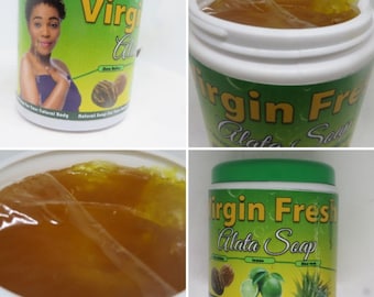 Virgin Fresh Alata Soap With Shea Butter, Lime & Aloe Vera Natural Soap For Your Natural Body 500g/BULK BUY Made in Ghana
