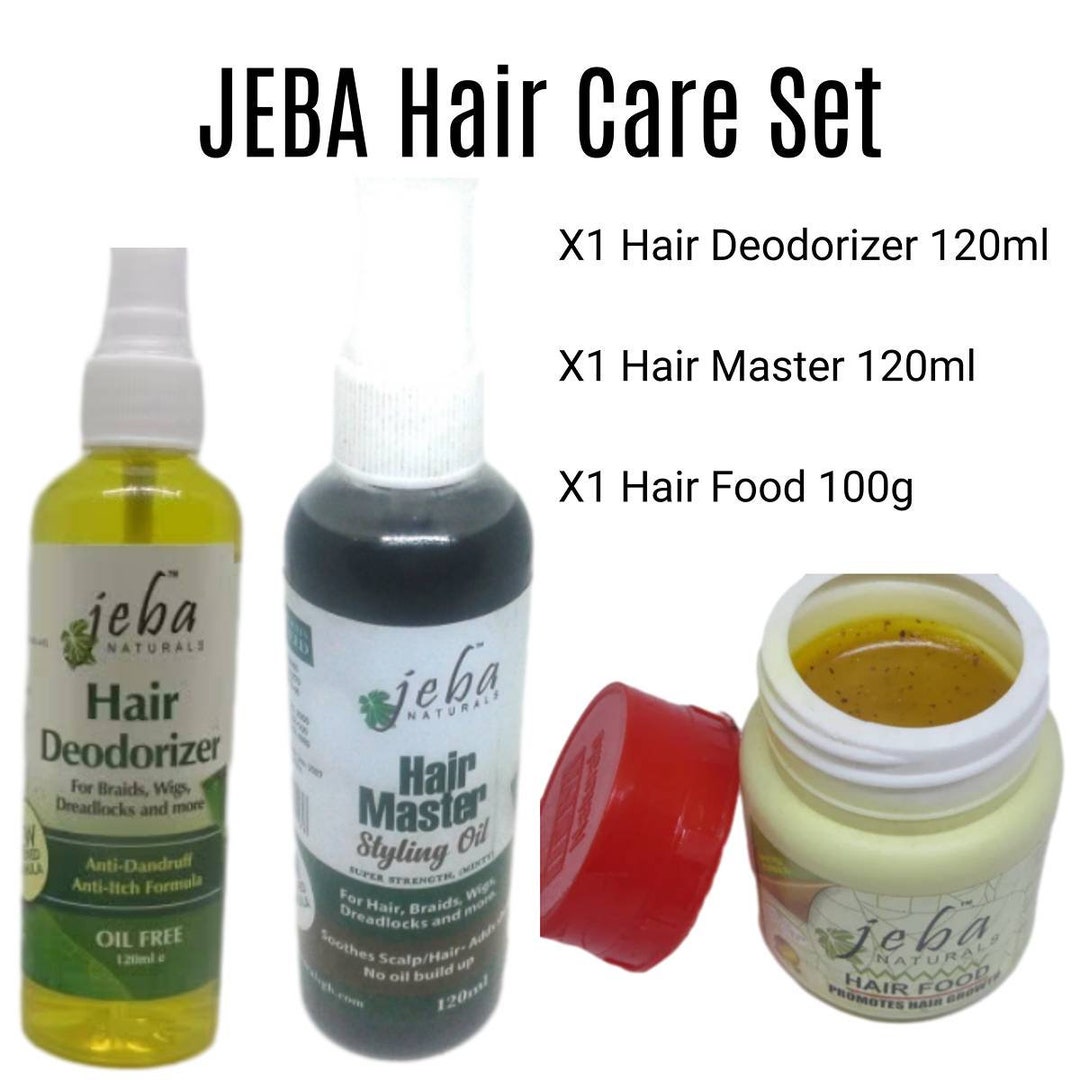 JEBA Naturals Hair Food Hair Growth Food Hair Deodorizer Hair Master Set Jeba Hair Care SET