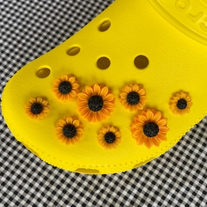 Sunflower Croc Shoe Charms