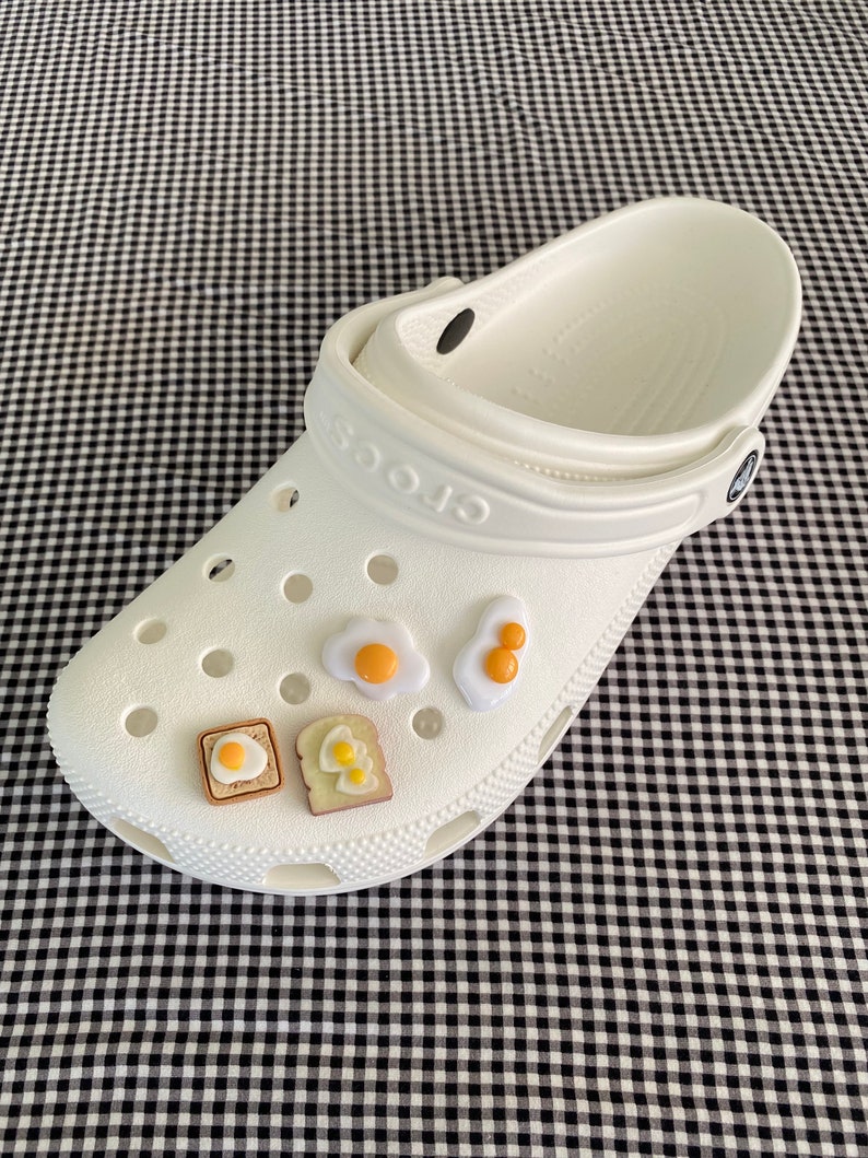Croc Shoe Charms Eggs Eggs on Toast Etsy