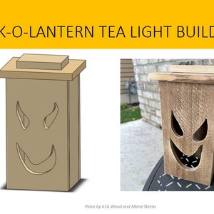 Jackolatern Tea Light Plans Wood Build Plans Halloween
